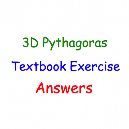 3D Pythagoras Textbook Answers