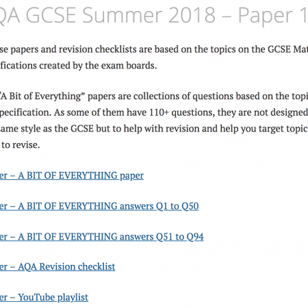 AQA GCSE Summer 2018 – Paper 1