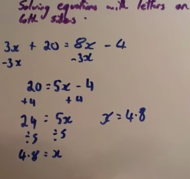 Equations Corbettmaths