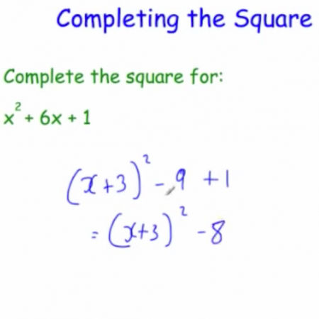 Completing the Square Video