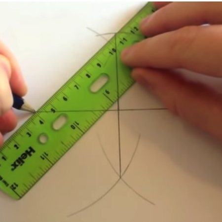Construct a 45 degree angle Video