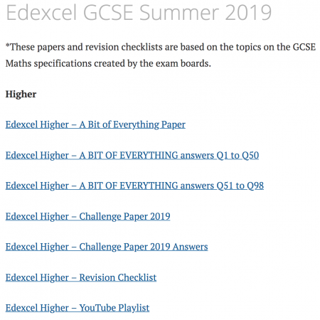 Edexcel GCSE Summer 2019
