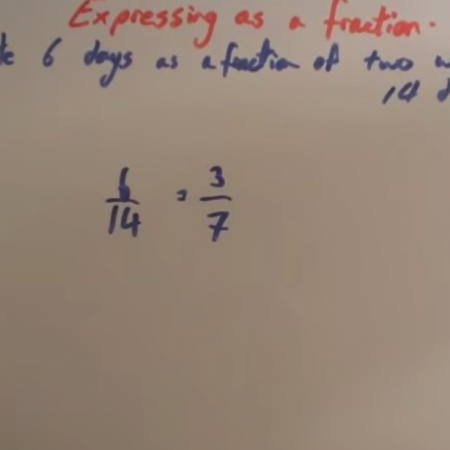 Expressing as a Fraction Video