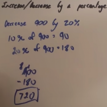 Increasing or decreasing by a Percentage Video