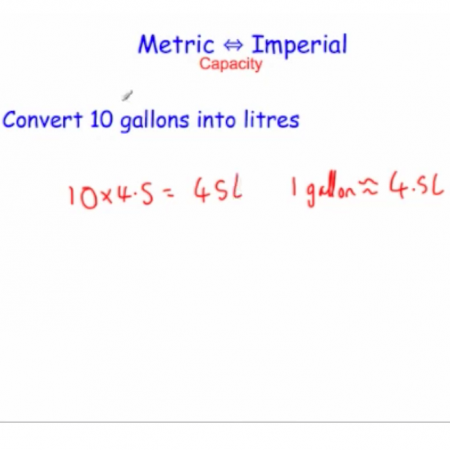 Metric to Imperial Capacity Video