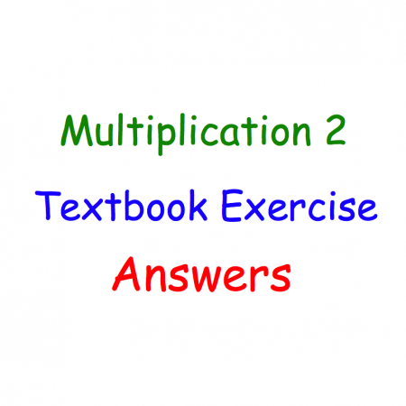 Multiplication 2 Answers