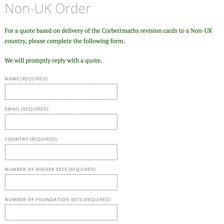 Non-UK Order