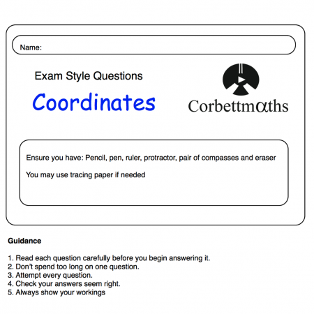 Coordinates Practice Questions