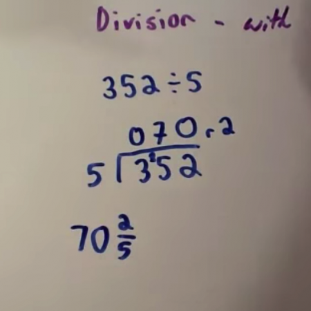 Division with remainders Video
