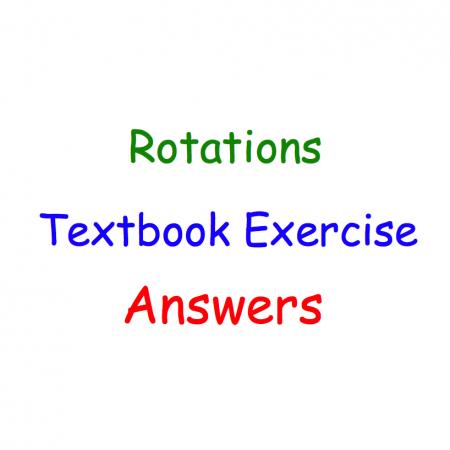 Rotations Textbook Answers
