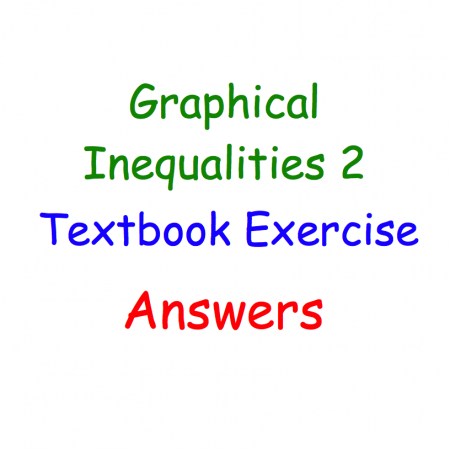 Graphical Inequalities 2 Textbook Answers