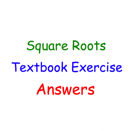 Square Root Textbook Answers