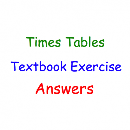 Times Tables Textbook Answers