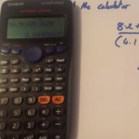 Use of a Calculator Video