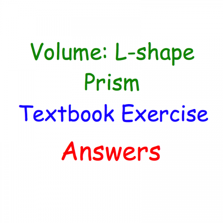 Volume of L-Shaped Prism Textbook Answers