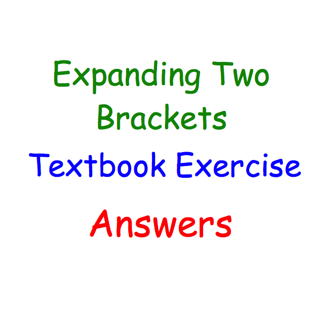 Expanding Two Brackets Textbook Answers Corbettmaths