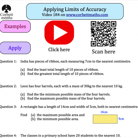 Applying Limits of Accuracy Textbook Exercise