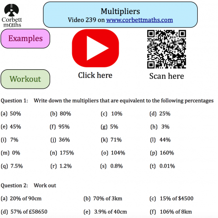 Multipliers Textbook Exercise