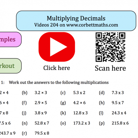 Multiplying Decimals Textbook Exercise