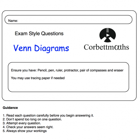 Venn Diagrams Practice Questions