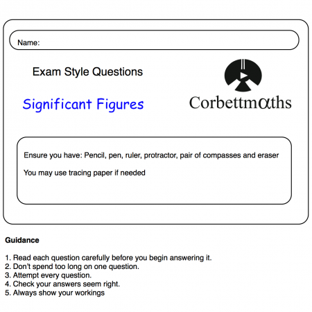 Rounding Significant Figures Practice Questions