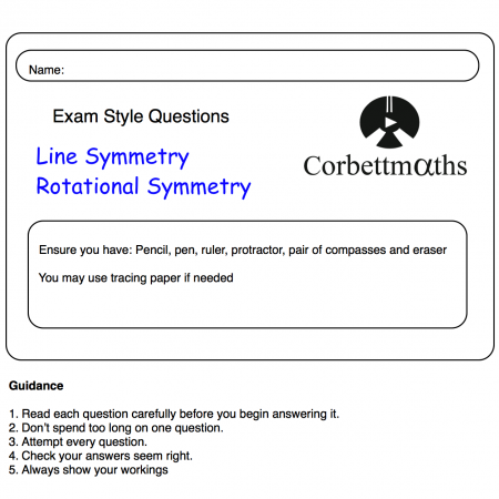 Line Symmetry Practice Questions