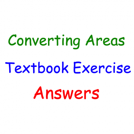 Converting Areas Textbook Answers