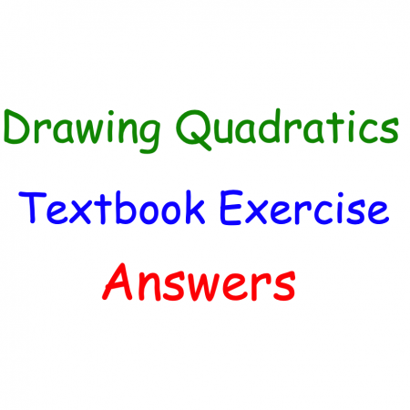 Drawing Quadratics Textbook Exercise