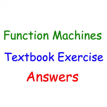 Function Machines Textbook Answers
