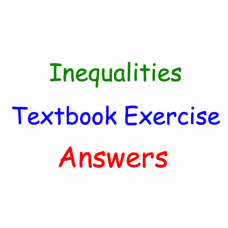 Inequalities Textbook Answer
