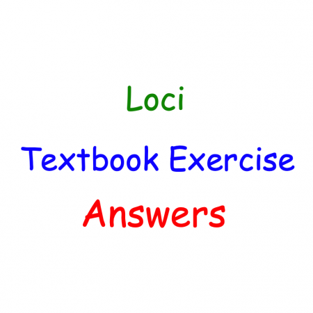 Loci Textbook Answers