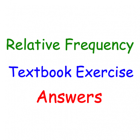 Relative Frequency Textbook Answers
