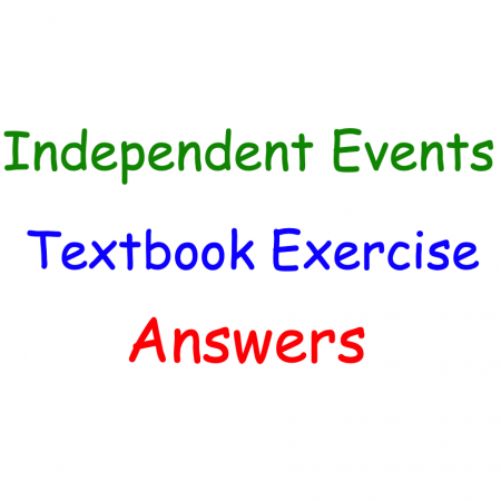 Independent Events Textbook Answers