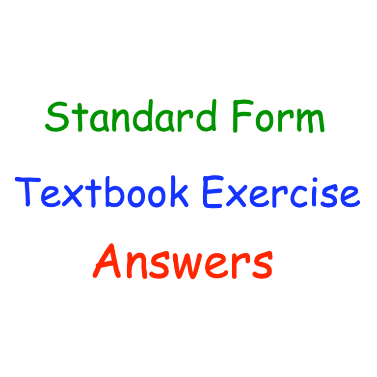 Standard Form Corbettmaths
