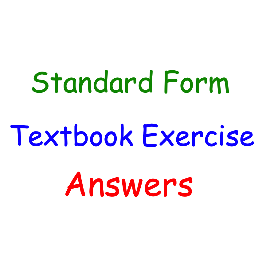 Standard Form Corbettmaths