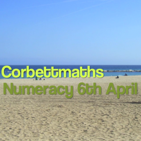 Numeracy 6th April