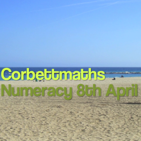 Numeracy 8th April