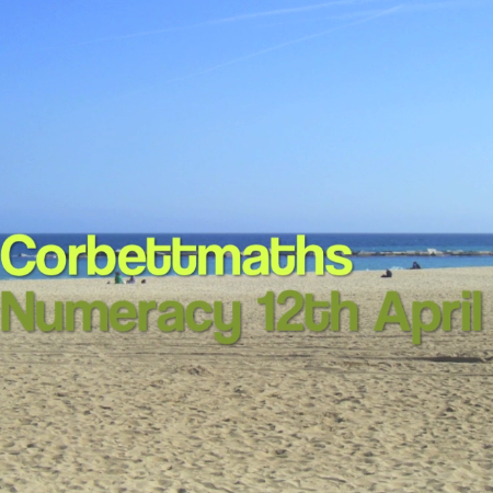 Numeracy 12th April