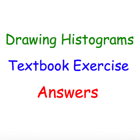 Drawing Histograms Textbook Answers