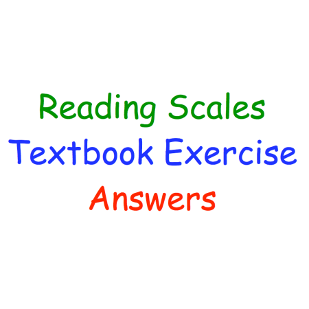 Reading Scales Textbook Answers
