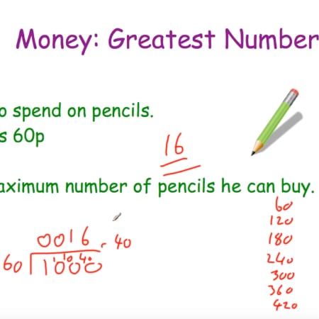 Greatest Number (Money) Video
