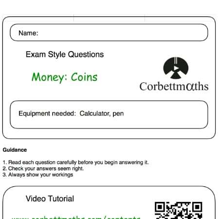 Money Coins Practice Questions